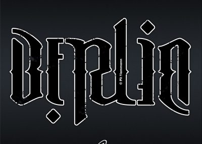 Ambigramm „Berlin“ – handgezeichnete Schriftzüge, Lettering, Ambigramme, Typographie, Typography, Kalligraphie, Calligraphy, Sprüche, Weisheiten, Wortspiele, Zitate