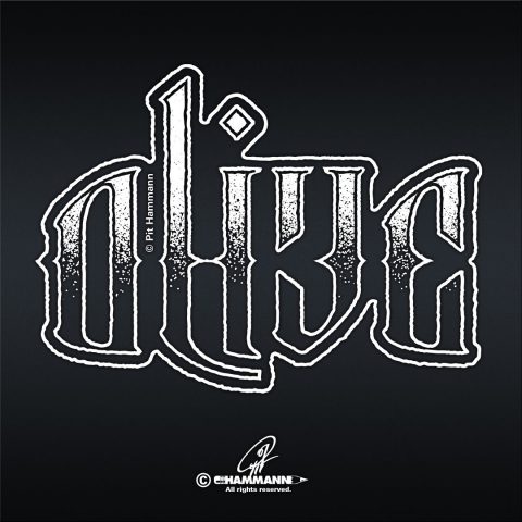 Ambigramm „Dead/Alive“